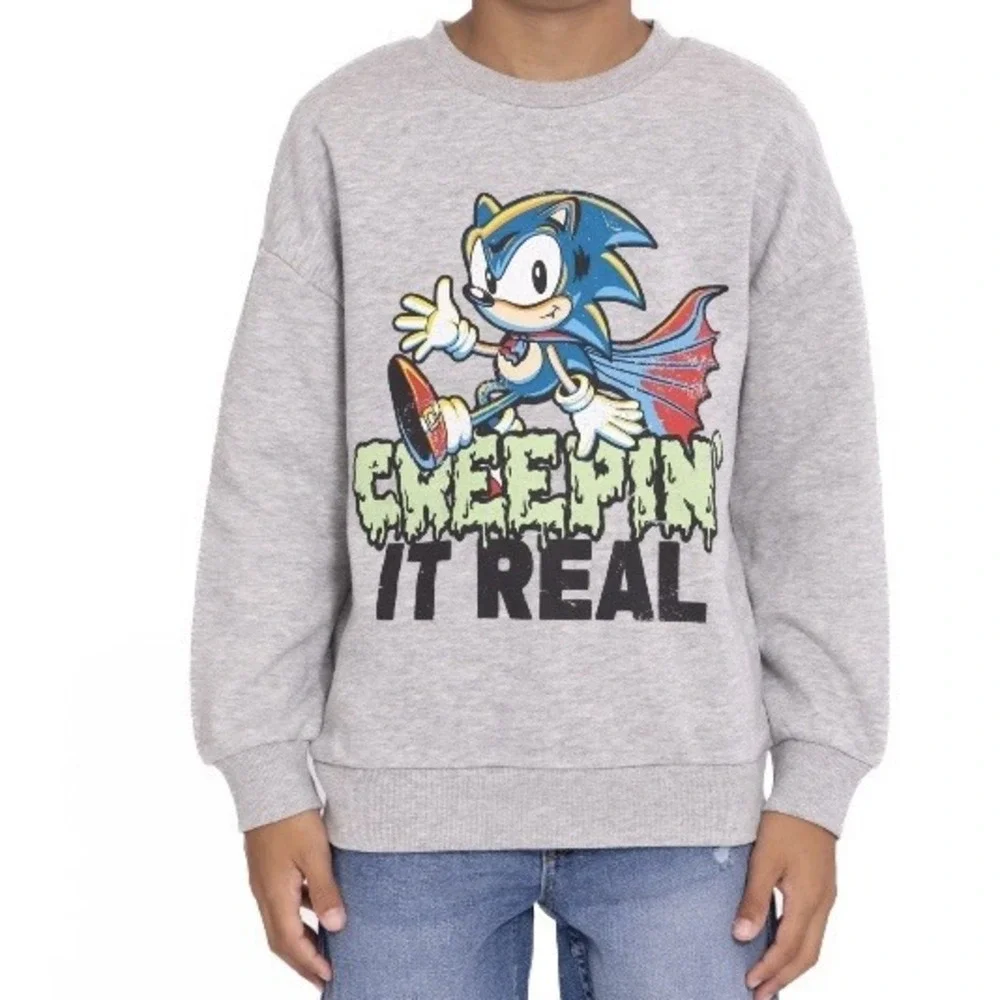Sonic the Hedgehog Boys Halloween Graphic Print Sweatshirt XXL 18 New with Tags